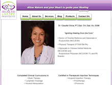Tablet Screenshot of healthhopeinstitute.com